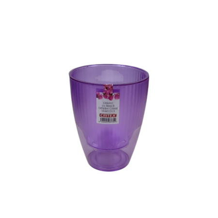 GHIVECE SI JARDINIERE - GHIVECI ORHIDEE cu masca cristal violet D13