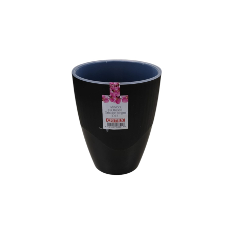 GHIVECE SI JARDINIERE - GHIVECI ORHIDEE cu masca pp negru D13