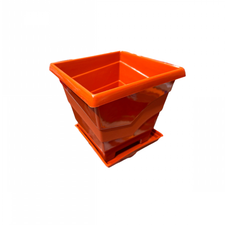 GHIVECE SI JARDINIERE - GHIVECI PATRAT+FARF 3L plast(20x18cm)