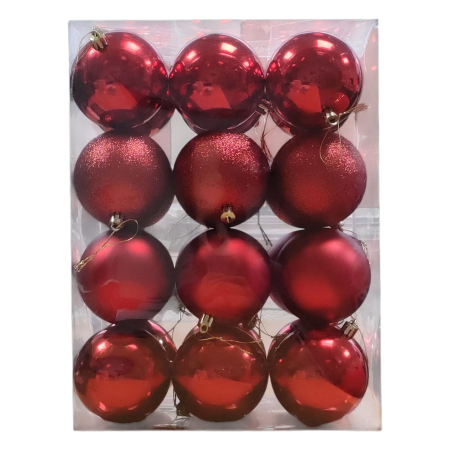 ARTICOLE ANIVERSARE - Globuri de Craciun 24pcs, 8cm 25M 1-6