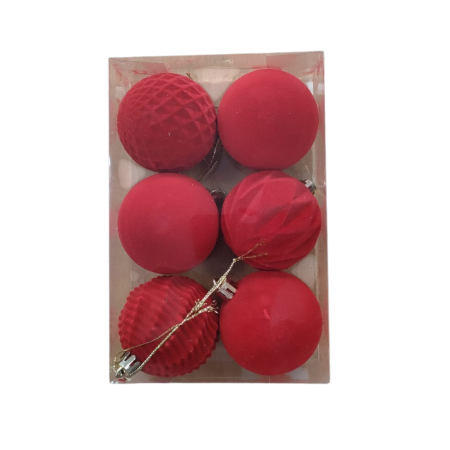 ARTICOLE ANIVERSARE - Globuri de Craciun 6pcs, 6cm 25M 1-52
