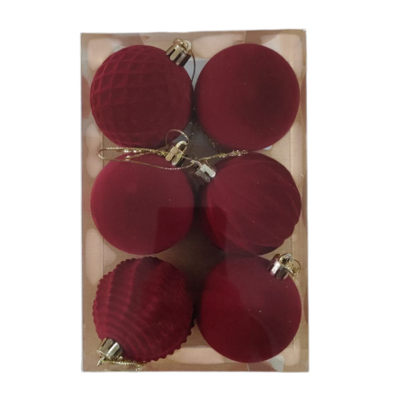 ARTICOLE ANIVERSARE - Globuri de Craciun 6pcs, 6cm 25M 1-53