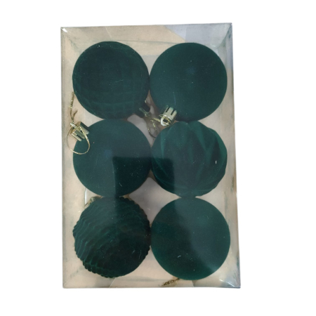 ARTICOLE ANIVERSARE - Globuri de Craciun 6pcs, 6cm 25M 1-54