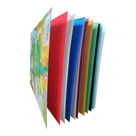 PAPETARIE - Hartie Glitter  A4, 10 coli 26M 2-13