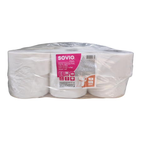 HARTIE IGIENICA - HARTIE IGIENICA JUMBO SOVIO 2 STR 500 FOI-95M
