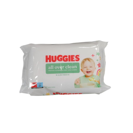 SCUTECE SI TAMPOANE - HUGGIES SERVETELE UMEDE ALL OVER 56PCS