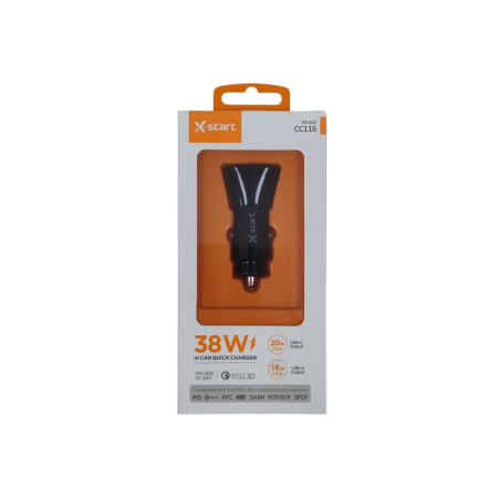 SCULE ELECTRICE - INCARCATOR AUTO 38w (USBC 20W-USBA 18W) CC116