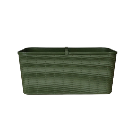 GHIVECE SI JARDINIERE - JARDINIERA 40CM RATAN VERDE CRI