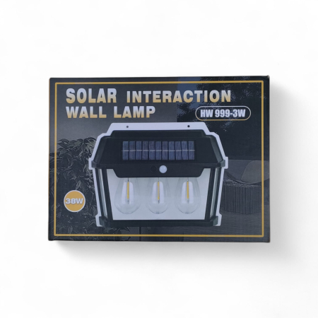 BECURI,CORPURI SI SURSE ILUMINAT - LAMPA SOLARA pt PERETE CU 3 BEC-B