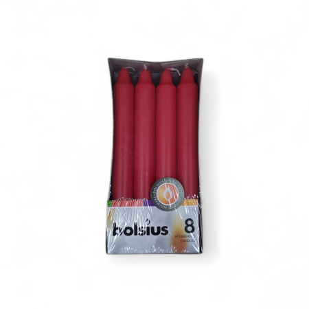 CANDELE - LUMANARI CILINDRICE ROSU BOLSIUS(8buc/set)08-841