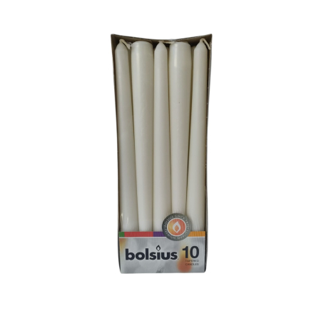 LUMANARI - LUMANARI CONICE BOLSIUS ALBA  A10(10buc/set)10-02