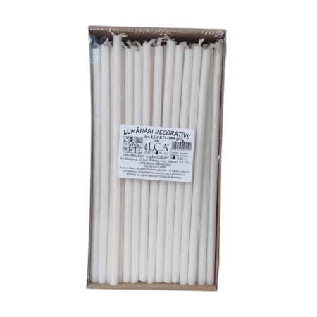 CANDELE & LUMÂNĂRI - LUMANARI FEST.1KG(15/BX) ALBE