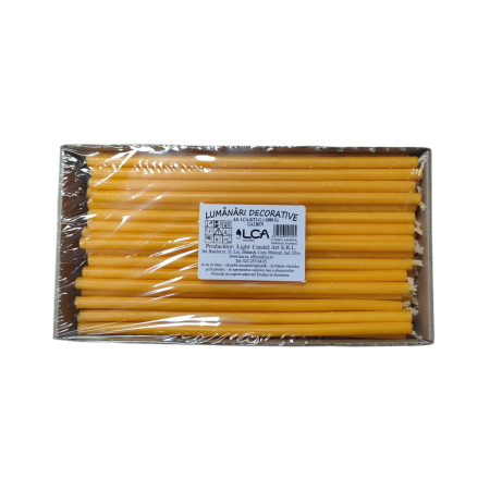 CANDELE - LUMANARI FEST.1KG(15/BX) GALBEN