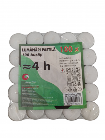 CANDELE - LUMANARI PASTILE ALBE(100BUC)