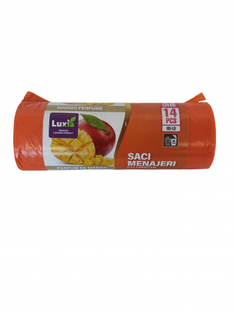 PRODUSE UZ CASNIC SI MENAJ - LUXIA SACI MENAJ(60L/14buc) mango