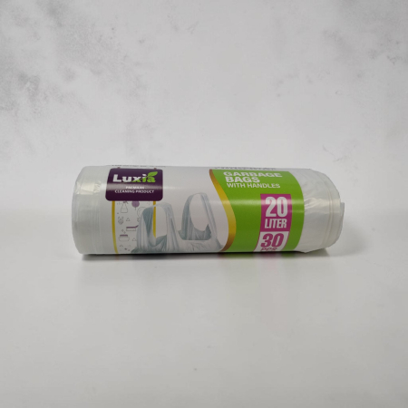 UNICA FOLOSINTA - LUXIA SACI MENAJ cu manere (20L/30buc) ALB