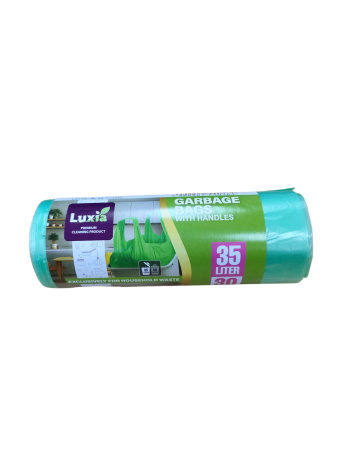UNICA FOLOSINTA - LUXIA SACI MENAJ cu urechi (35L/30buc) verde