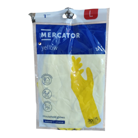 PRODUSE UZ CASNIC SI MENAJ - MANUSI MENAJ MERCATOR GALBENE L