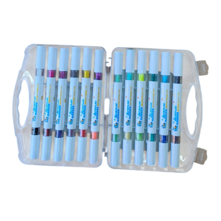 PAPETARIE - Marker acrilic 2 capete 24 culori 778-12 26M 5-18