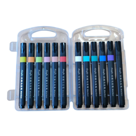 PAPETARIE - Marker acrilic cu 12 culori 2025-12 26M 5-4