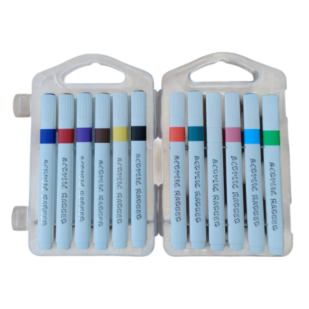 PAPETARIE - Marker acrilic cu 12 culori 806-12 26M 5-19
