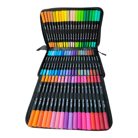 PAPETARIE - Marker cu 2 capete,60 culori 599-12 26M 5-10