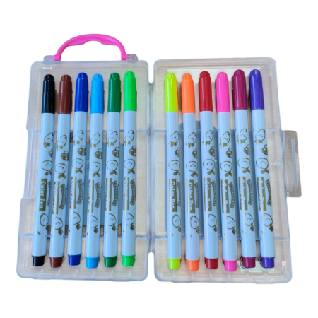 PAPETARIE - Marker lavabil 12 culori ZS-206-12 26M 5-8