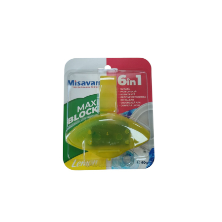 SOLUTII WC - MISAVAN MAXI BLOCK lemon 60gr