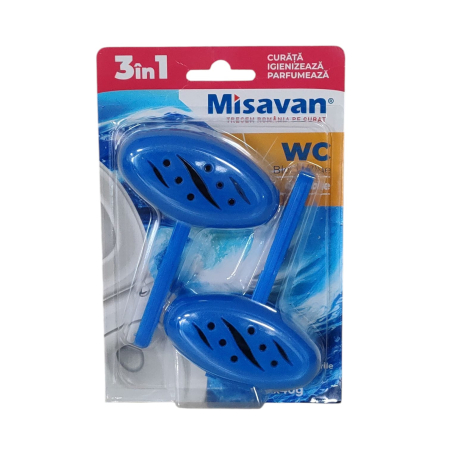 SOLUTII WC - MISAVAN WC  BLOCK BLUE 2X40G