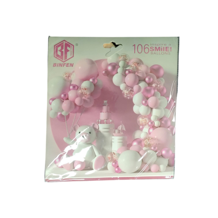 BALOANE - Pachet 106 baloane petrecere Pinkie 24D 11.25