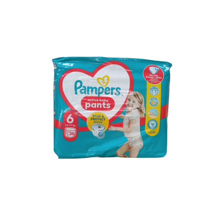 SCUTECE SI TAMPOANE - PAMPERS PANTS VPP 6AB 13-19KG(36)
