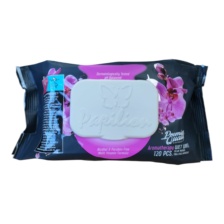 Import - PAPILION SERVETELE UMEDE AROMA THERAPY CU CAPAC, 120 buc