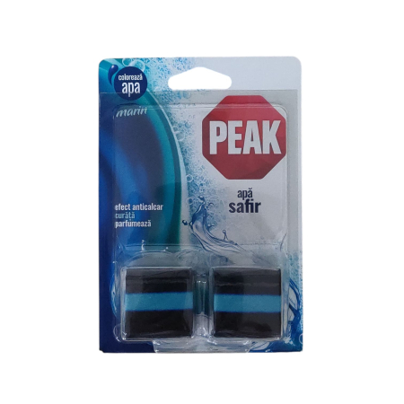 SOLUTII WC - PEAK WC tablete 2*50g safir marin