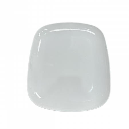 CERAMICA - PLATOU MARE PATRAT alb