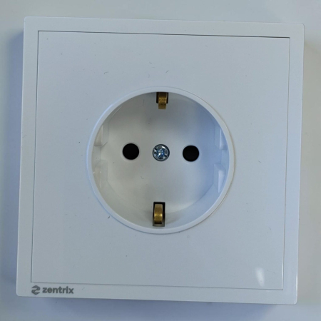 ELECTRICE - PRIZA SIMPLA  CU IMPAMANTARE 16A 250V ALBA