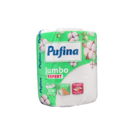 HARTIE IGIENICA - PUFINA PROSOP JUMBO(80M) 1rola/set 2STR.