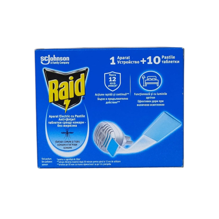 INSECTICIDE SI RATICIDE - RAID AP. TANTARI+10 PASTILE