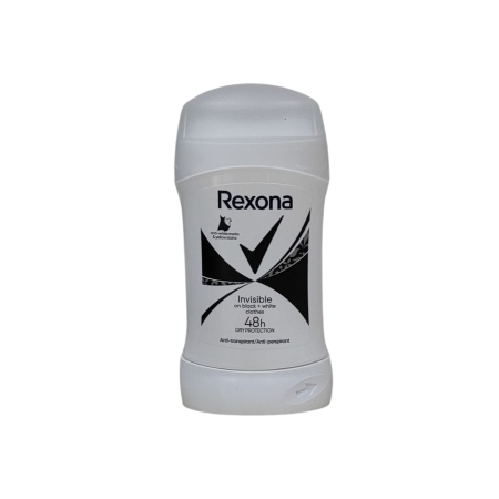 DEODORANTE SI ANTIPERSPIRANTE - REXONA WOM STICK 50ML INVISIBLE B&W