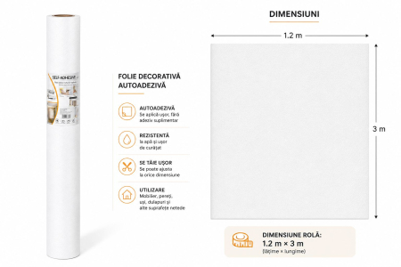 NeoSys - Rola panou decorativ autoadeziv (1.2mx3m) 26M 47-9