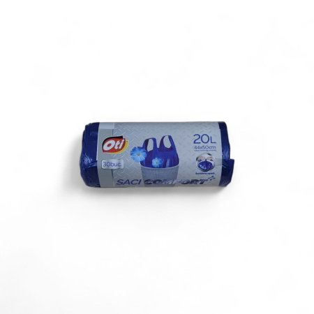 UNICA FOLOSINTA - SACI MENAJ comfort cu manere (20L/30 buc) albastru