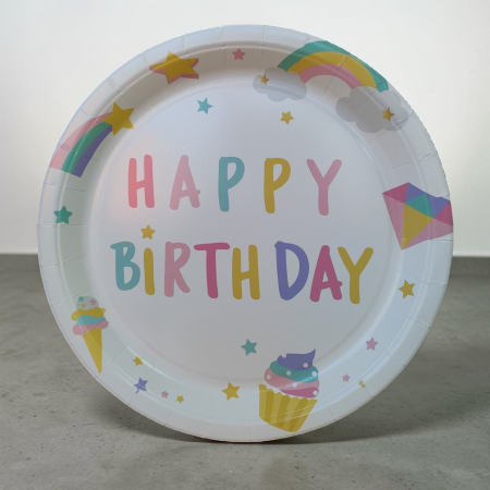 JUCARII SI ACCESORII PETRECERE - Set 10 farfurii din carton 26I 1-8
