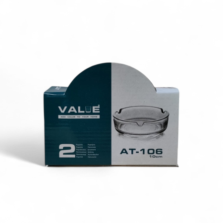 PRODUSE UZ CASNIC SI MENAJ - SET 2 SCRUMIERE STICLA rot .10CM