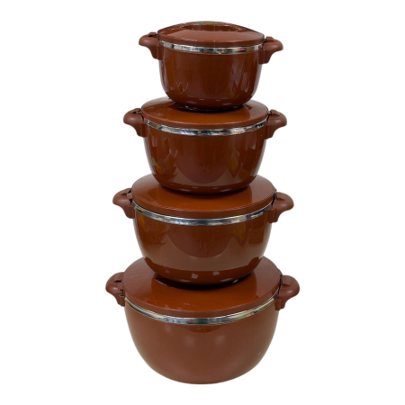 PRODUSE UZ CASNIC SI MENAJ - Set 4 caserole termice+capac(16,20,24,28cm) 2.6