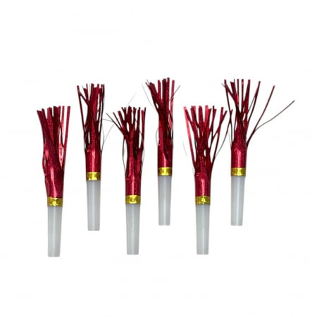 ARTICOLE ANIVERSARE - Set 6 fluiere petrecere, plastic 24D 11.21