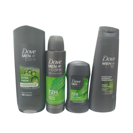 DEODORANTE SI ANTIPERSPIRANTE - SET DOVE MEN(SG+DEO+STK+SHA)WASHBAG EXTRA FRESH