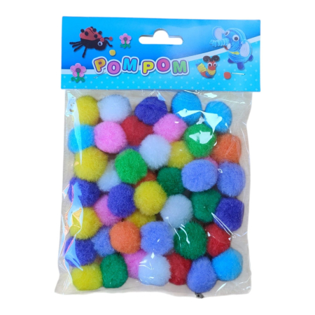 PAPETARIE - Set Pom Pom Pufarini 20 mm 26M 2-3