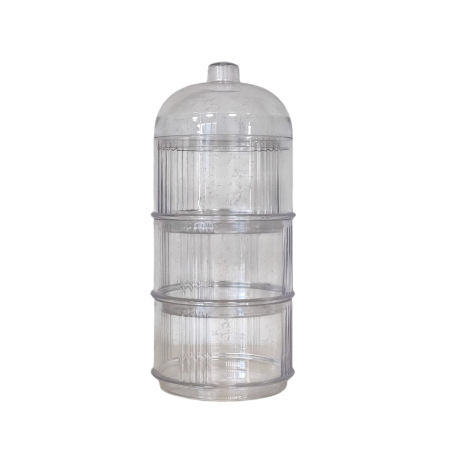 CUTII ALIMENTE, COSURI - SET ROTUND 3 RECIPIENTE DEPOZITARE