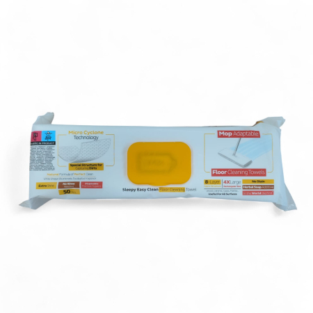 CURATENIE SI INTRETINEREA CASEI - SLEEPY EASY CLEAN Lavete umede HERBAL(50buc)