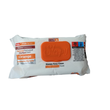 Import - SLEEPY SERVETELE multisuprafete ORANGE(100buc)
