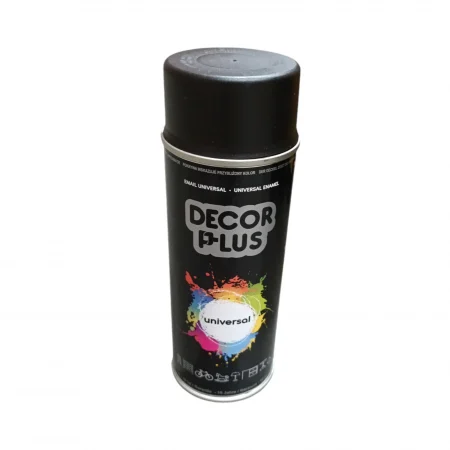 Import - SPRAY DECOR-PLUS (400ml)9005 negru mat